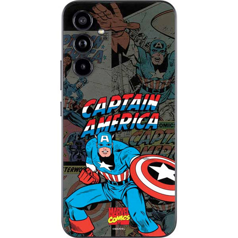 Marvel Classic Comics Captain America Vintage Galaxy A54 5G Skin